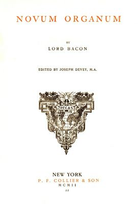 Cover of Novum organum