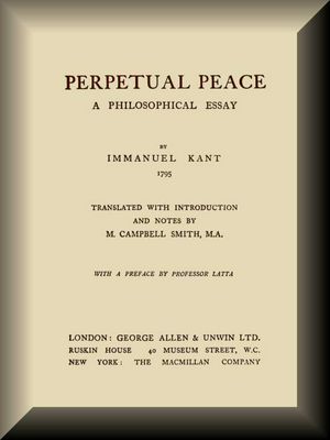 Cover of Perpetual Peace: A Philosophical Essay