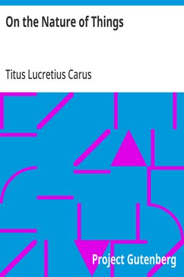 Cover of On the Nature of Things