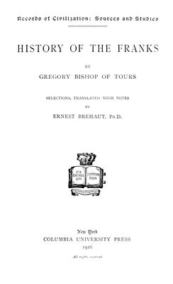 Cover of History of the Franks