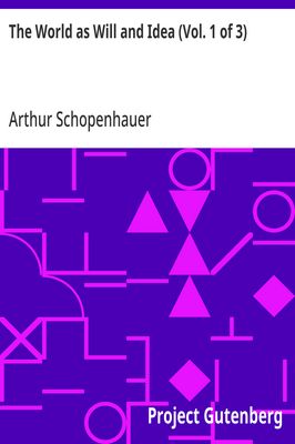 Cover of The World as Will and Idea (Vol. 1 of 3)