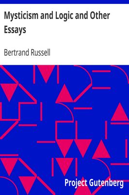 Cover of Mysticism and Logic and Other Essays