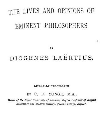 Cover of The Lives and Opinions of Eminent Philosophers