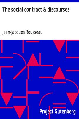 Cover of The social contract & discourses