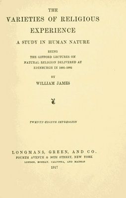 Cover of The Varieties of Religious Experience: A Study in Human Nature